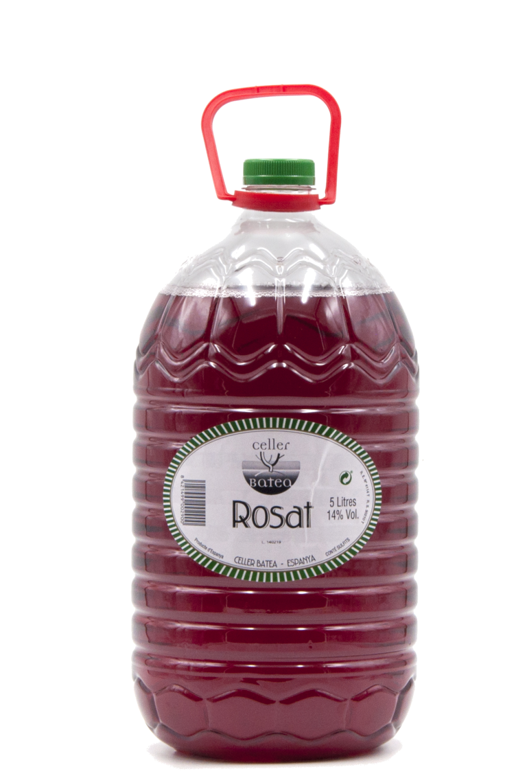 WINE IN PLASTIC BOTTLE, 5 L. ROSE Celler Batea