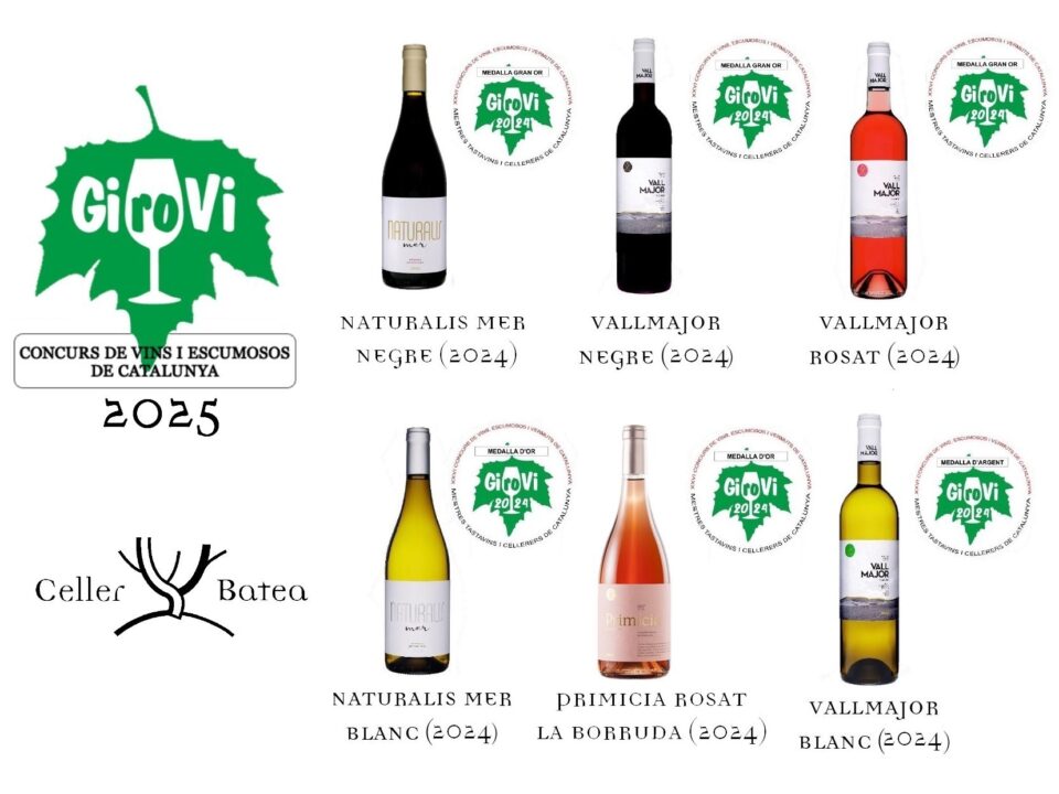 3 GRANDES OROS PARA CELLER BATEA EN GIROVI